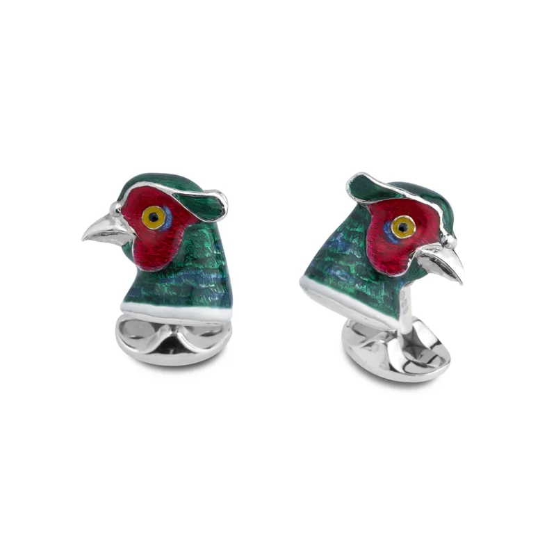 Deakin and Francis Pheasant Head Cufflinks